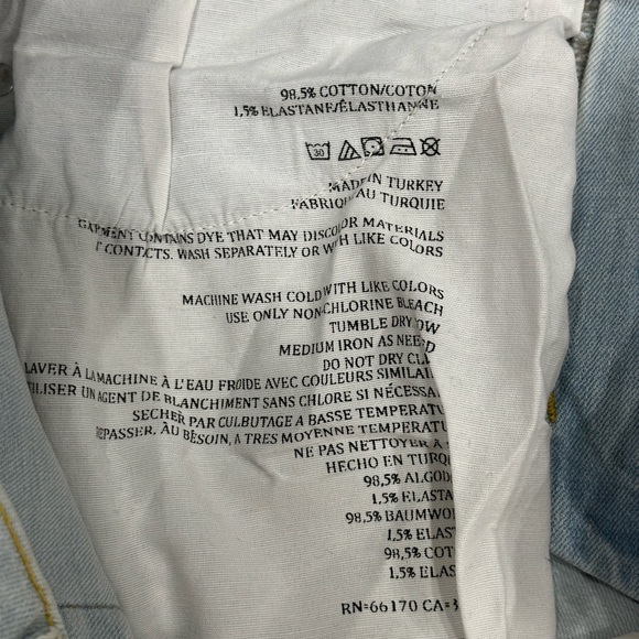 Men’s Urban Outfitters BDG 32 x 34 Jean Denim Destroyed Jeans Blue Stretch NWT - Picture 12 of 13